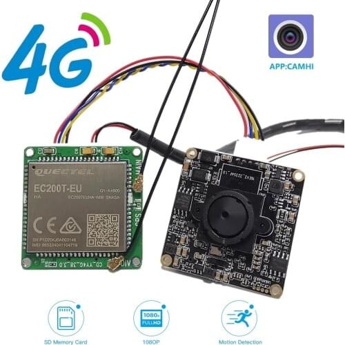 Camhi CamhiPro 3G 4G SIM Card DIY Security Camera Module 1080P Mini 4G Pin hole Covert Wireless Secret Cam Audio TF Storage P2P