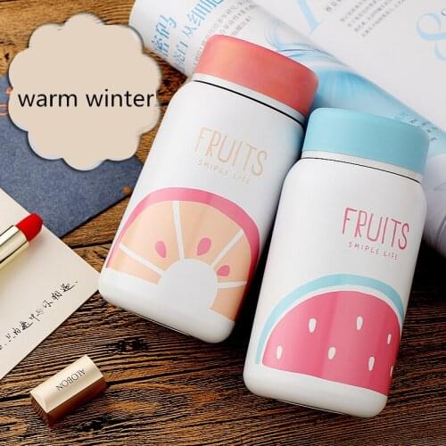 Techome 2017 New Creative Cartoon Thermos Cup Bottle Stainless Steel Thermocup Vacuum Thermal Mug 280ml/350ml Funny Gift