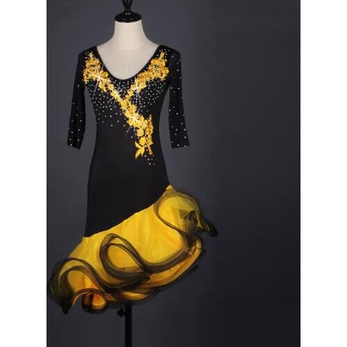 2020 New Women Latin Dance Dress Women Ballroom Dancing Dresses Latin Dance Costume Latin Dresses Tango Dress Samba dress