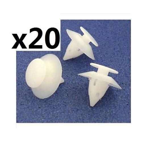 20x For Ford Ka Bumper Clips- Fixings Fastener Plastic Trim Clips - Front or Rear