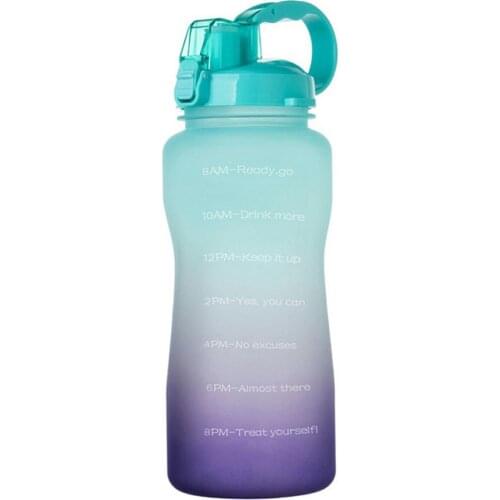 2L 3.8L Tritan Gallon Water Bottle Smartphone Stand With Flip-Flop BPA Free Bottles Portable Sports Mobile Holder Jug