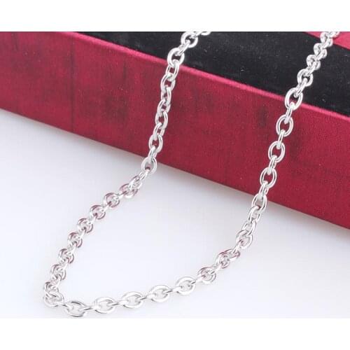 3.5mm width 0 word chains length 50cm 316L Stainless steel Necklace for men jewelry wholesale