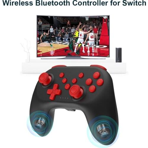 VODOOL Wireless Gamepad Turbo Gaming Controller for Switch Pro Dual Motor Vibration Rechargeable 6-Axis Game Joystick