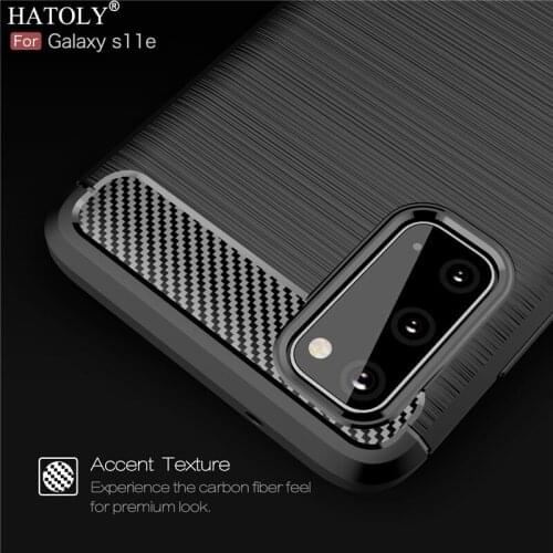 For Samsung Galaxy S20 Case Soft Silicone Back Cover Shockproof TPU Bumper Carbon Fiber Phone Case For Samsung Galaxy S20 Case