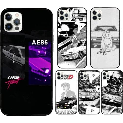 Initial D Cover Case For iPhone XR X XS MAX 12 Mini 11 Pro Max 5S 6S 7 8 Plus SE 2020 Coque
