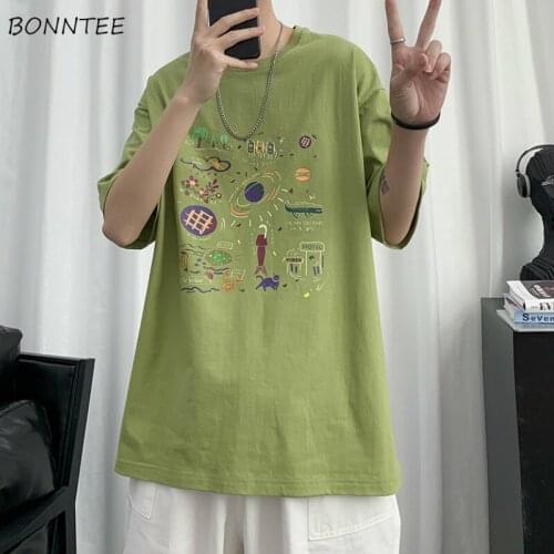 Oversized T-shirts Women Loose 18 Colors Leisure College Lady Summer Tops Design Funny Print Couple Streetwear Stylish Hot Sale