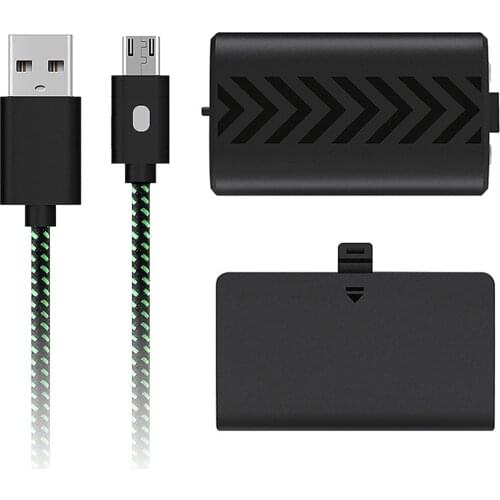 Game Controller Charging Kit Gamepad Charging Kit Accessories For XBOX ONE S/X 1200mah Battery 3m Braided Cable Dropship