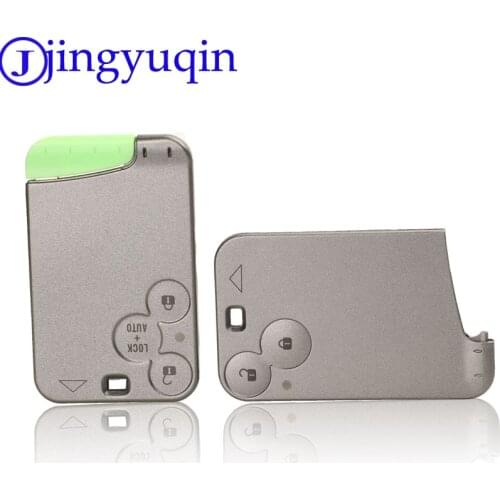 Jingyuqin 10ps Remote 2/3 Buttons protective Case key shell Cover For Renault Laguna Espace Smart Card With Blade