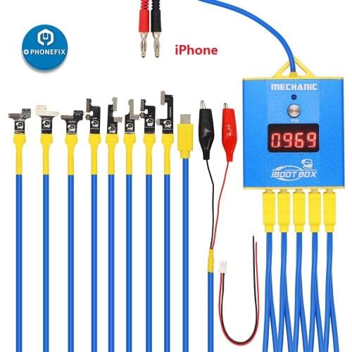 Mechanic iBoot Box DC Power Supply Cable for iPhone Android Mobile Phone Battery Boot Repair Line with 6 Port USB Output
