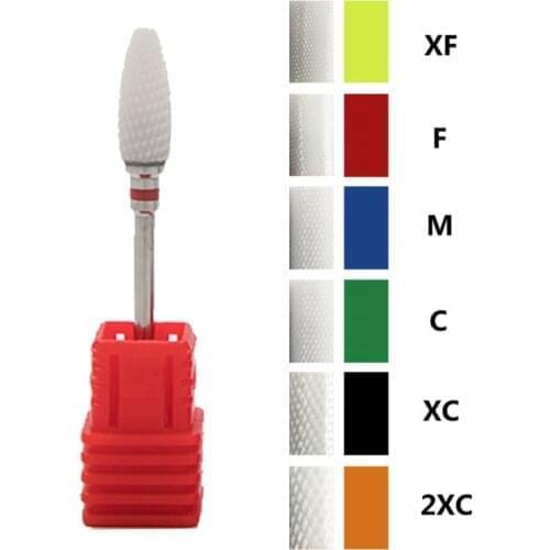 Ceramic nail drill bits for Manicure Nail art tools on sale