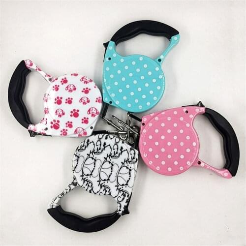 Colorful Leashes Pet Dog Automatic Retractable Puppy Traction Ropes Adjustable ABS Cat Walking Leash Leads Pet Extending Belts