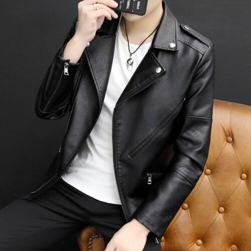 Jackets Men Leather Serkek Deri Mont Jacket Spring Zipper Patchwork Faux Leathers Coat Jaqueta Couro Masculina Veste Cuir Homme