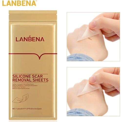 LANBENA Scar Tape Reusable Silicone Scar Removal Sticker Waterproof Remove Burn Marks Fade Stretch Marks Acne Repair Skin Care