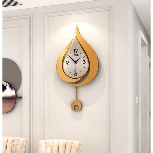 Pendule Nordic Wall Clock Modern Design Luxury Creative Wall Clock Silent Living Room Large Relojes Pared Home Decoration EB50WC