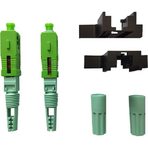 Popularization and use SC APC 58mm SM Single-Mode Optical Connector FTTH Tool Cold Connector Tool Fiber Optic Fast Connector, Pr