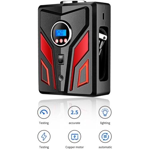 Portable Car Air Compressor DC 12V 120W Auto Motorcycle Tyre Tire Inflator Air Pump with LED Light Digital Display/Pointer