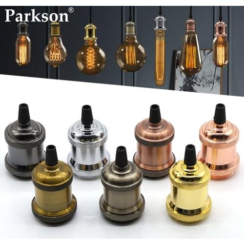 Retro Vintage Edison Lamp E27 Socket Screw Base Lamp Holder 110V 220V Pendant Lights Bulb Socket Aluminum Light Fittings Lamp