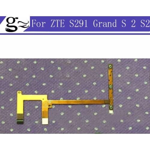 Replacement power on/off and volume up/down key button flex cable For zte Grand S II 2 S2 S291