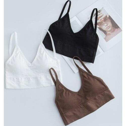 2021 Womens Gym Sports Underwear Outdoor Running Top U-back Pure Cotton Breathable Yoga Vest Sport Bra Solid Underwear