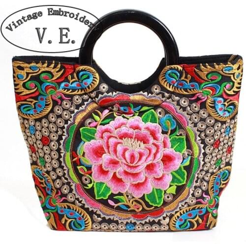 Женские сумки-ведра Vintage Embroidery China At AliExpress