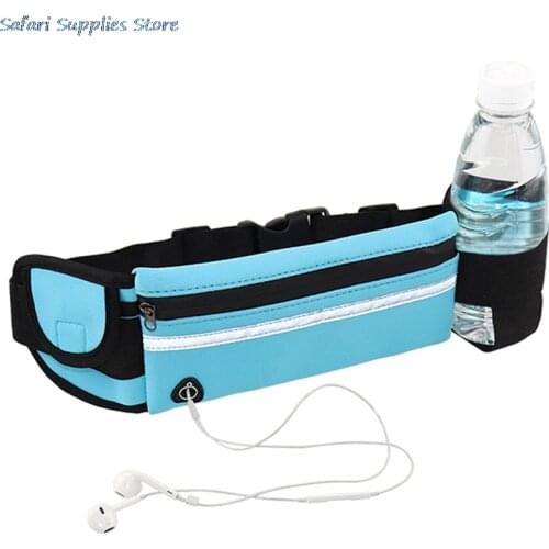 Adjustable Waterproof Running Waist Bag Fitness Belt Pack Mobile Phone Holder Jogging Outdoor Sports Water Bag For Men Women