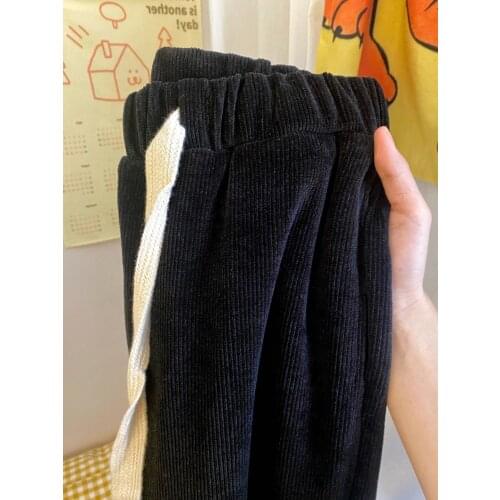 VOXYMOVOXY Women's Velvet Trousers