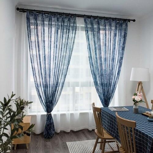 Curtains For Living Room Chinese Classics Minimalist Retro Half Shading Yarn Curtain шторы фатин Para Salon Cortinas Rideau