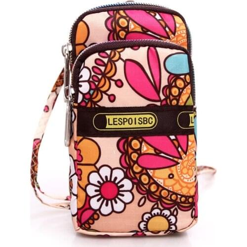 Mobile Phone Bag Female New Mini Bag Sport Coin Purse Single Shoulder Bag Waterproof Messenger Bag New Canvas Crossbody Bag