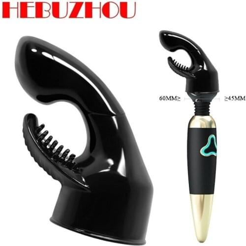 HEBUZHOU women AV Dual Stimulation Wand Headgear for Magic AV Wand Vibrator G-Spot Clitoral Vibe Magic Wand Attachment sex toys