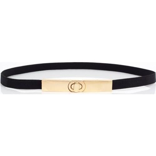 Women Punk Full Metal Mirror skinny Waist Belt 2019 Metallic Gold Plate 3cm Wide Chains Lady ceinture sashes for dresses RT65