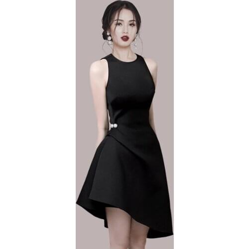 Women Party Dress Mini 2021 Summer New Sleeveless Fashion slim Slimming irregular Womens jumpsuit Solid Skinny Casual 316B