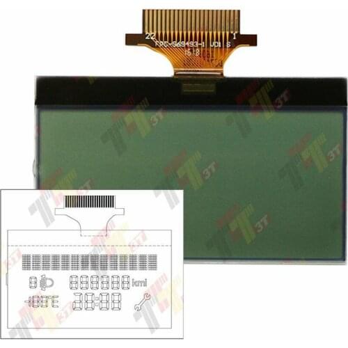 Dashboard LCD Display for Fiat Grande Punto Fiorino After 2007 Instrument Cluster