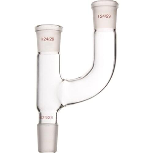24/29 Glass Claisen Adapter Three Ways Multiple Tube Lab Glassware