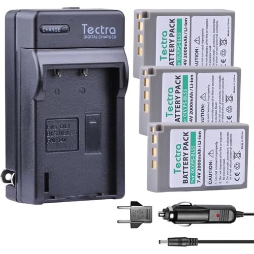 3Pcs PS-BLS5 PS-BLS50 Battery+Digital Charger for Olympus PEN E-PL2,E-PL5,E-PL6,E-PL7,E-PM2, OM-D E-M10, E-M10 II, Stylus1
