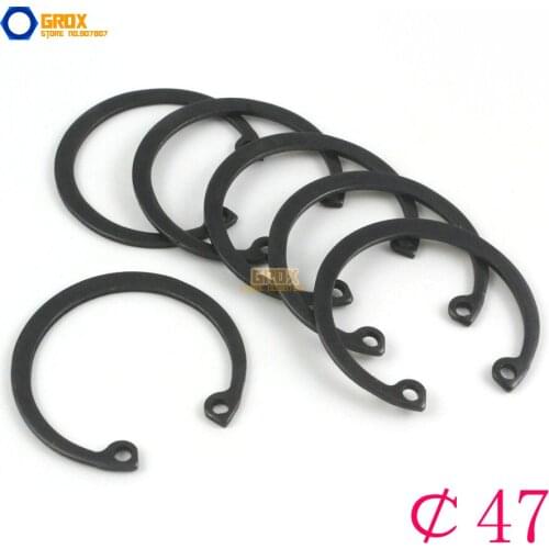 30 Pieces Size: 47 Steel Internal Circlip Snap Retaining Ring
