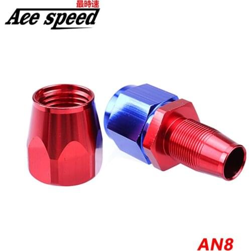AN8 Stright Swivel Hose End 0Degree Aluminum Fittings Oil Adapter Oil Cooler Kits Oil Fuel Reusable Hose Fitting