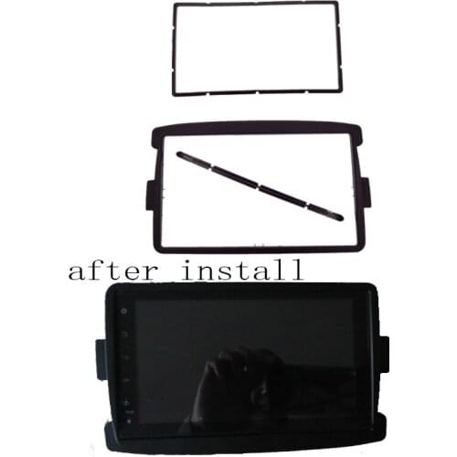 2Din Car DVD Radio Fascia For RENAULT DUSTER/ SANDERO/ LOGAN 2012-2014 Stereo Frame Mount Panel Plate Dash Installation Tirm Kit