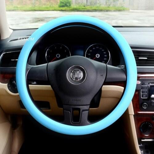Car Stretch Steering Wheel Covers for BMW E46 E39 E38 E90 E60 E36 F30 F30 E34 F10 F20 E92 E38 E91 E53 E70 X5 X3 car styling