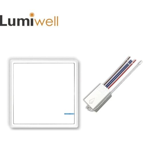 Lumiwell Wireless Light Switch with Receiver controller Kit Outdoor rf 433mhz Remote pc wall switch eu - IP54 on-off push swich