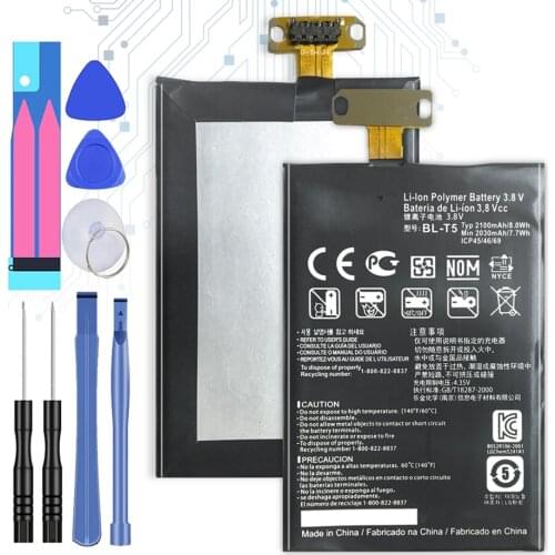 BL-T5 Replacement Nexus4 Battery For LG Nexus 4 Battery E975 E973 E960 F180 LS970 Optimus G E970 Battery BLT5 BL T5
