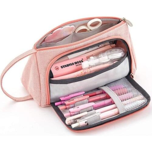 2020 New Kawaii Pencilcase Pencil Case Super School Pen Case Supplies Large Capacity Pencil Bag School Box Pencils Pouch Station