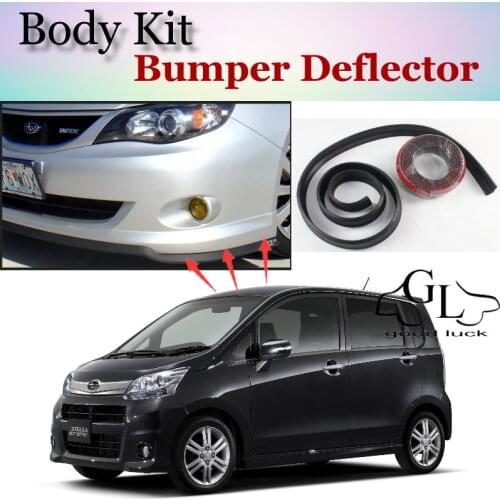 Bumper Lip Deflector Lips For Subaru Stella Front Spoiler Skirt For TopGear Friends Car Tuning View / Body Kit / Strip