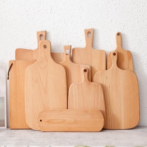 Wooden Pizza Plate Dim Sum Chopping Board Japanese Breadboard Kitchen Cutting Board Sushi Vegetable Meat Cutting Pad