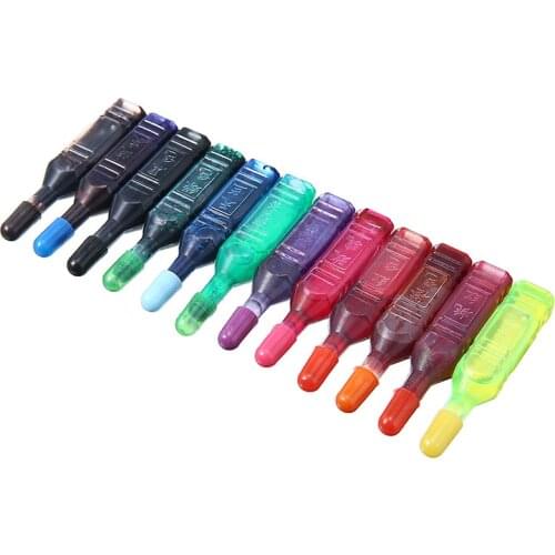 12 Colors/set 8ml Pigment DIY Slime Supplies Accessories Epoxy Resin Ink Dye Ink Resin Dye Resin Jewelry Making DIY Crafts