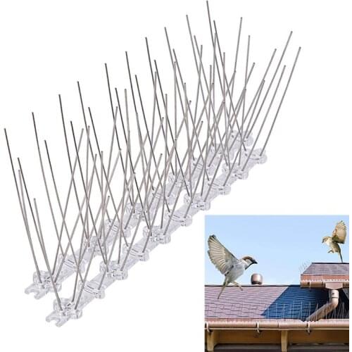 Hot Sale Plastic Repeller Bird and Pigeon Spikes Deterrent Anti Bird Stainless Steel Spike Strip Bird Scarer Repeller for Pigeon