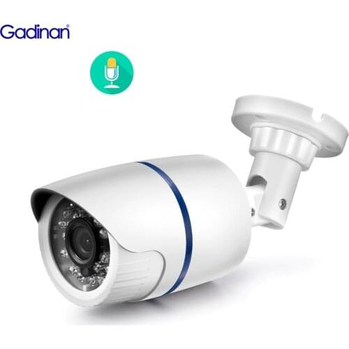 Gadinan ONVIF 2592x1944P 5MP Surveillance IP Camera Audio Sound Record Motion Detection 3MP Waterproof Indoor Outdoor Camera POE