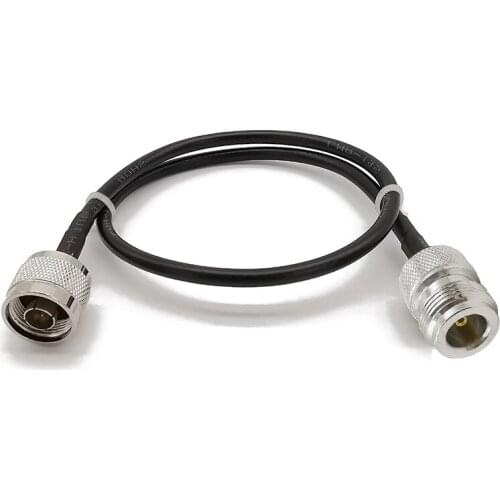 RG58 Low Loss RF Coaxial Cable RF Cable N male to N Female Connector for Cell Phone Booster Antenna, Indoor Or Outdoor Antennas