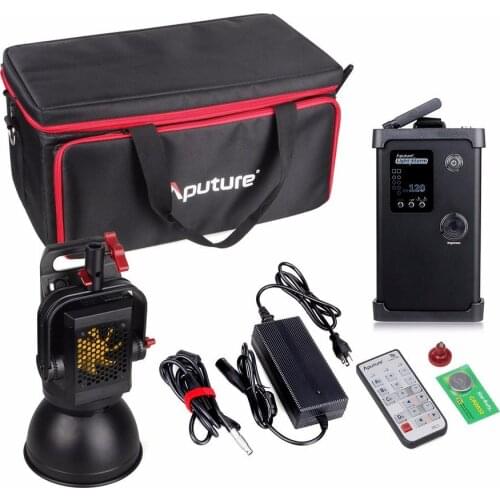 Aputure LS C120t Kit Studio Continuous lighting bowens-mount LED video light TLCI/CRI 97 + 2.4GHz Wireless Remote V-mount Plate