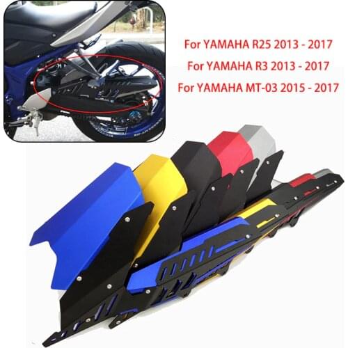 For Yamaha YZF R3 R25 MT03 CNC Rear Fender Mudguard & Chain Guard Cover Kit for YAMAHA YZF-R25 R3 2013 -2017 MT-03 2015-2017