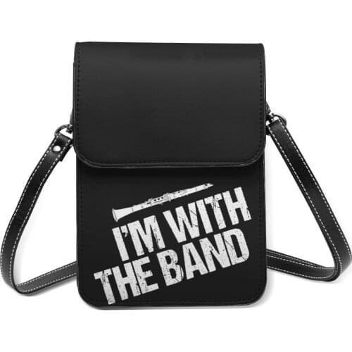Band Shoulder Bag School Leather Mobile Phone Bag Student Gifts Funny Bags